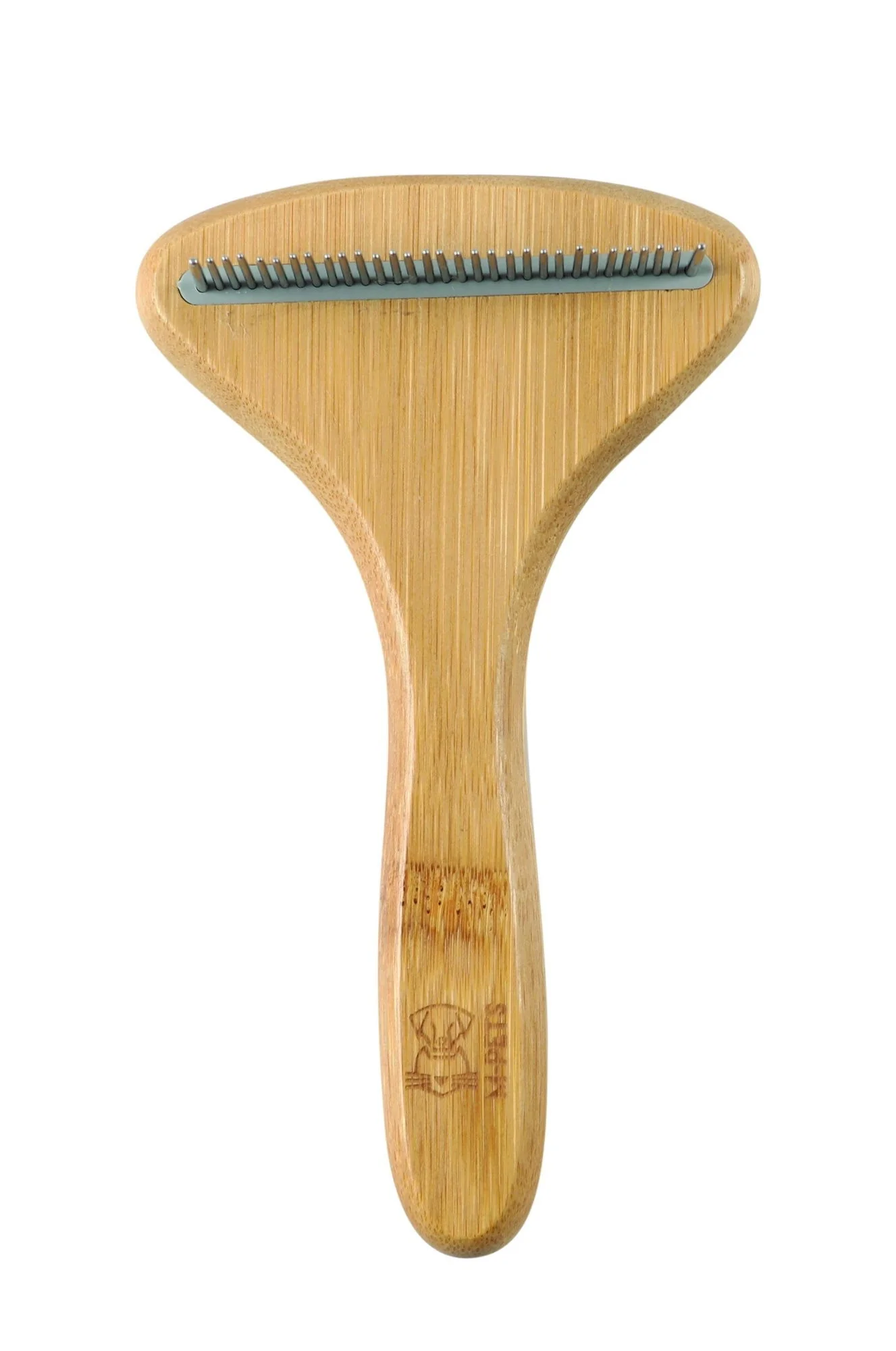 M-PETS Bamboo Rake Comb With Rotating Teeth - 31 Teeth - Image 2