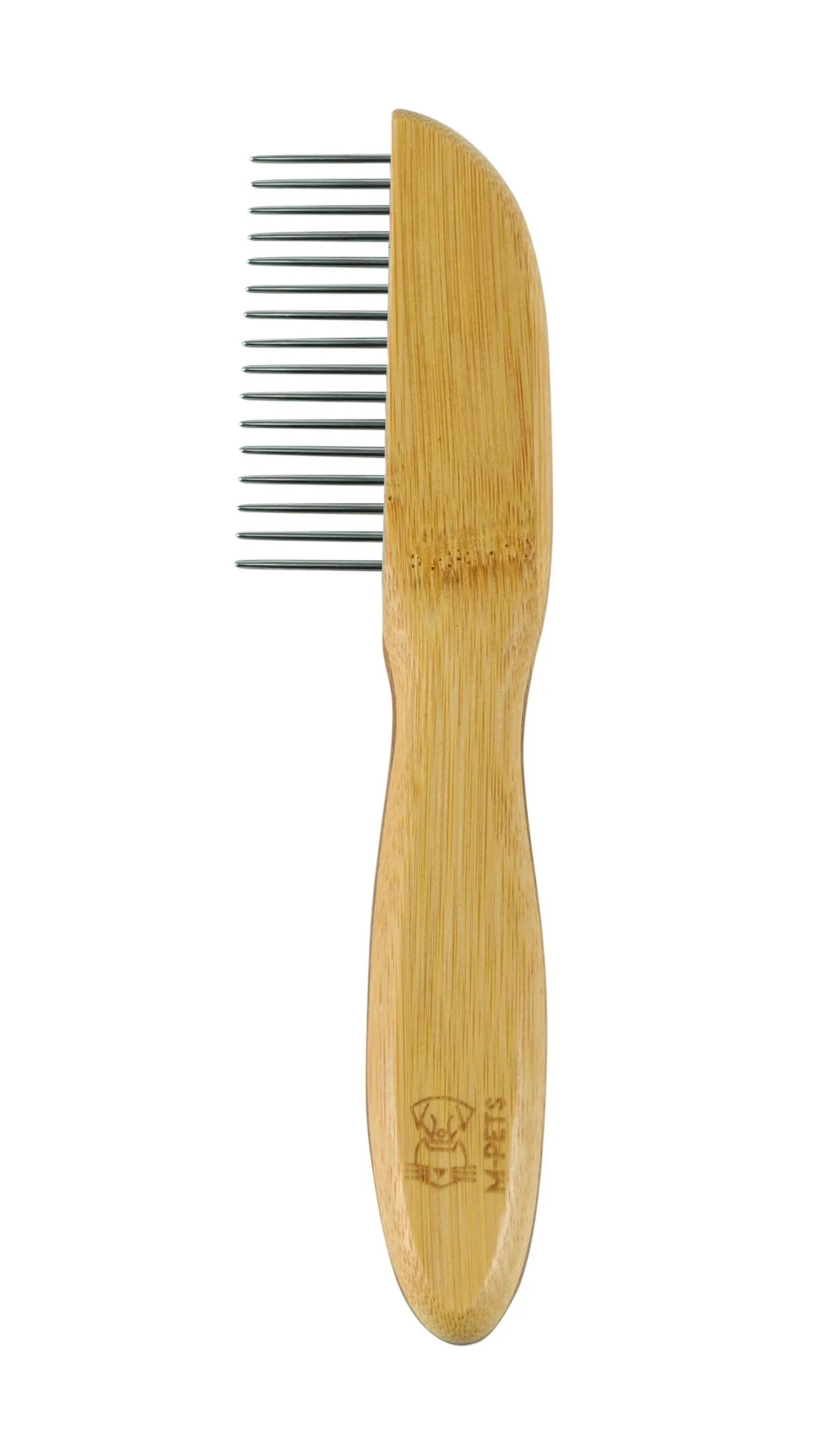 M-PETS Bamboo Regular Comb With Rotating Teeth - 16 Teeth - Image 2