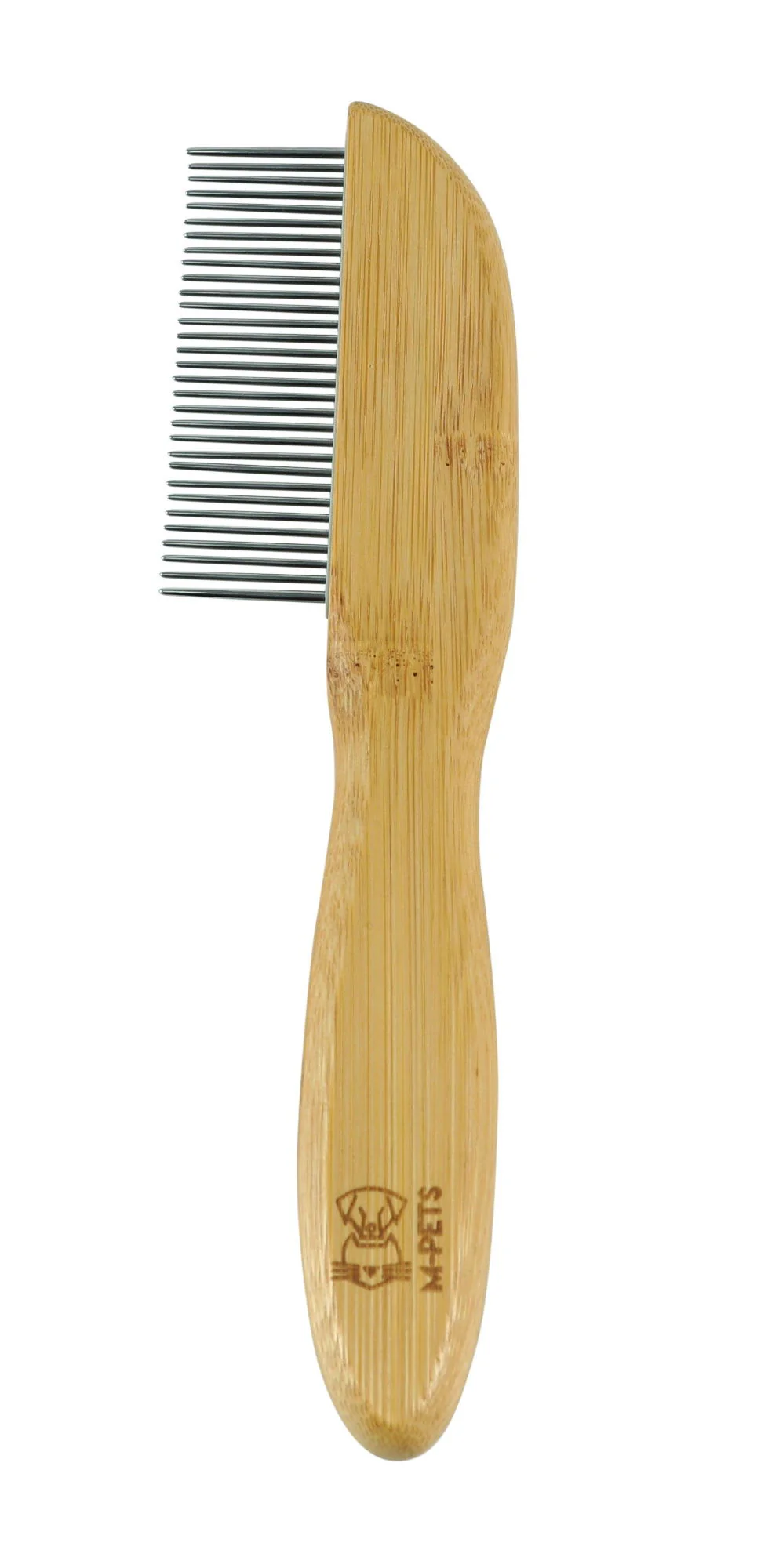 M-PETS Bamboo Regular Comb With Rotating Teeth - 31 Teeth - Image 2