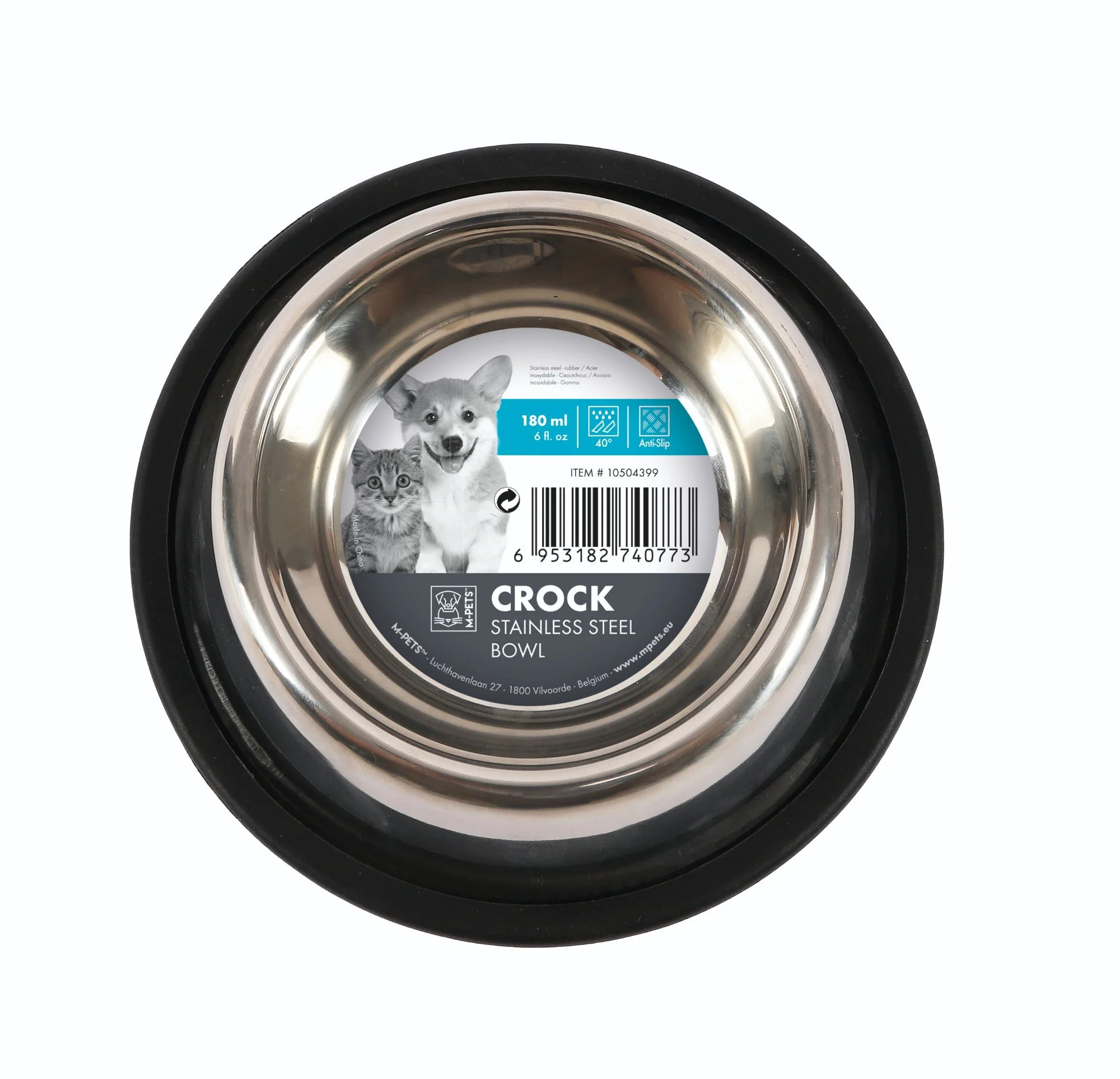 M-PETS Crock Stainless Steel Bowl - Xtra Small