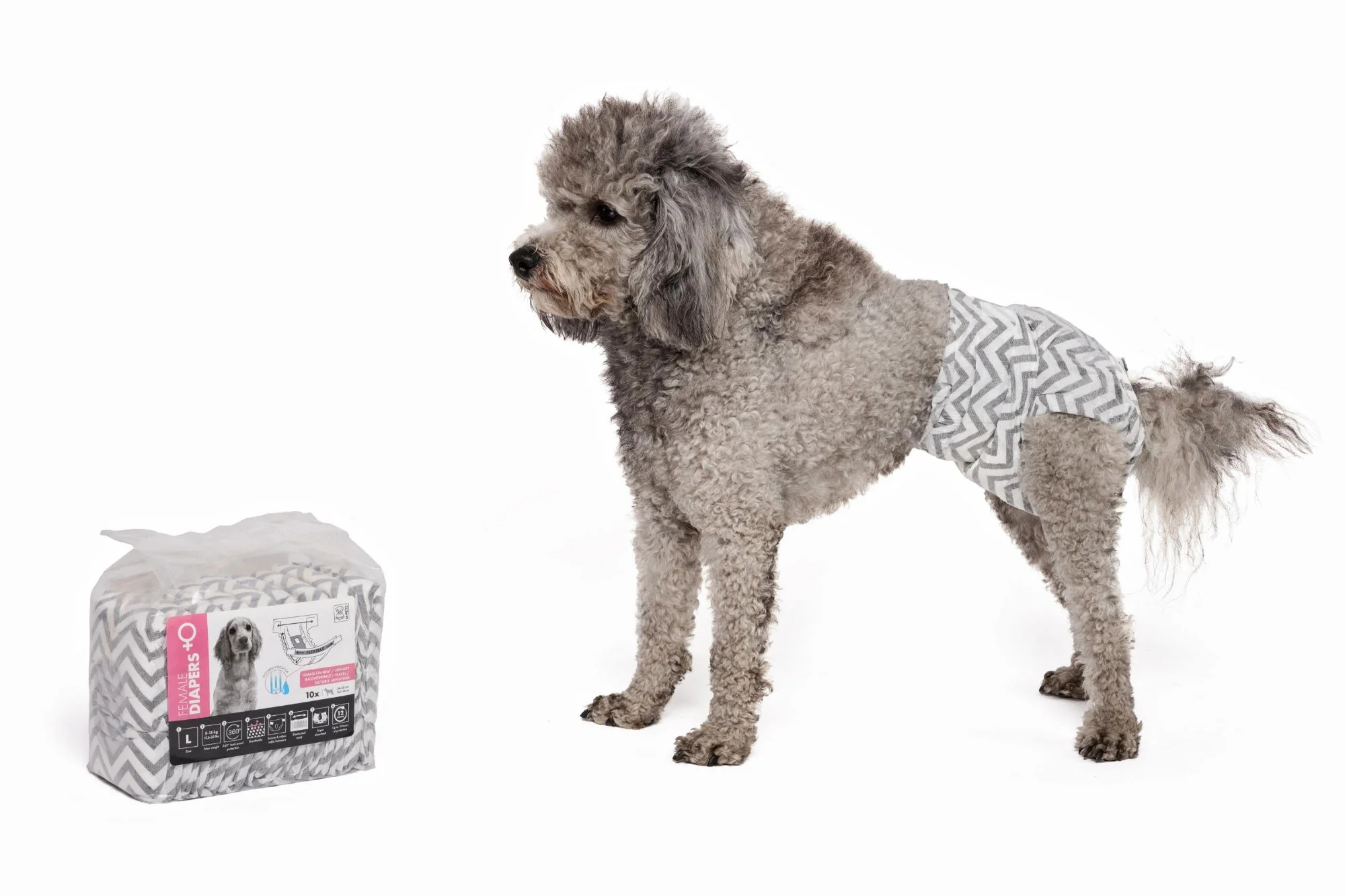 M-PETS Diapers - Female Dog - Large - Image 2