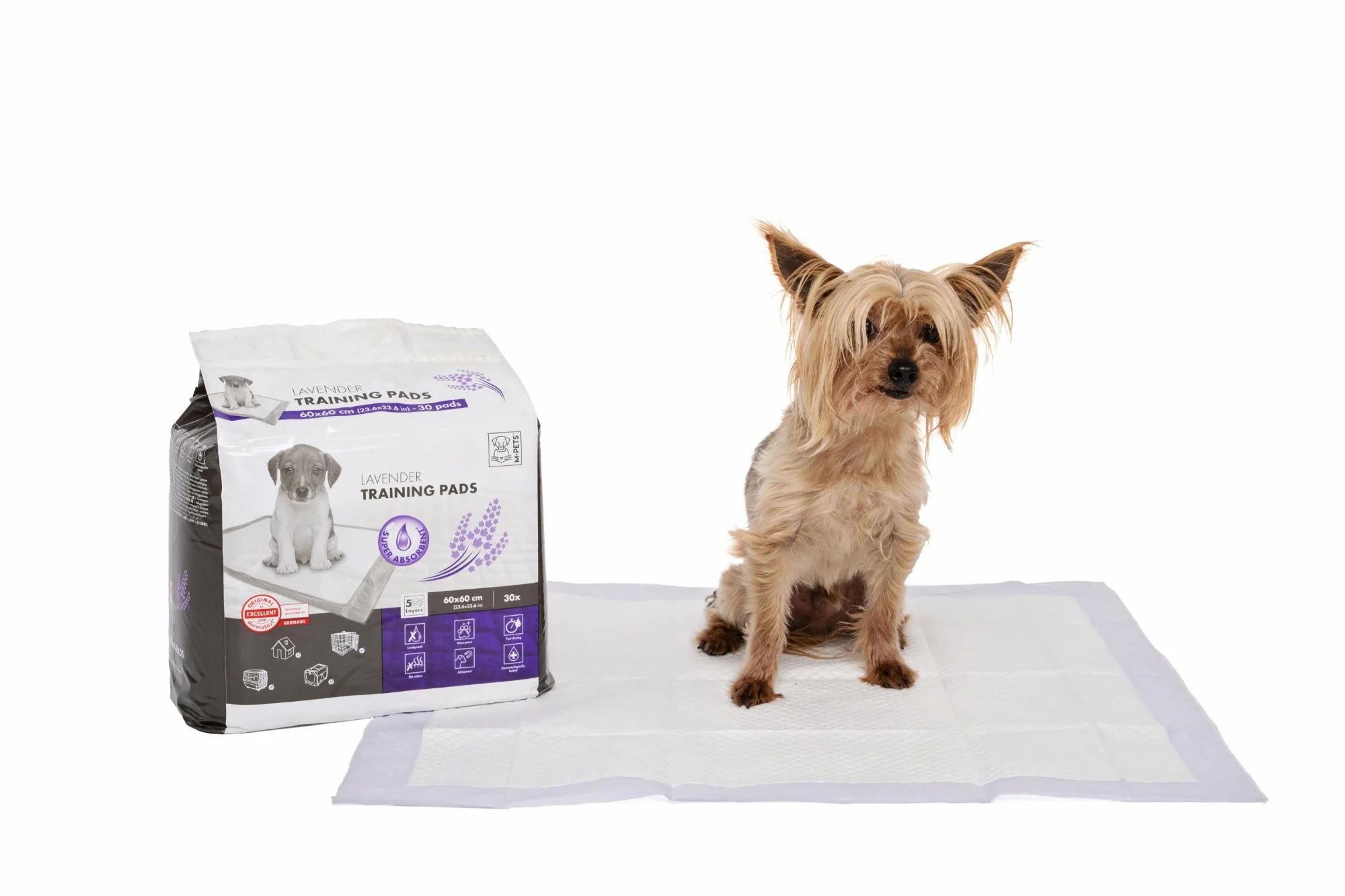 M-PETS Lavender 60 X 60 Training Pads - 30 Pcs - Image 2