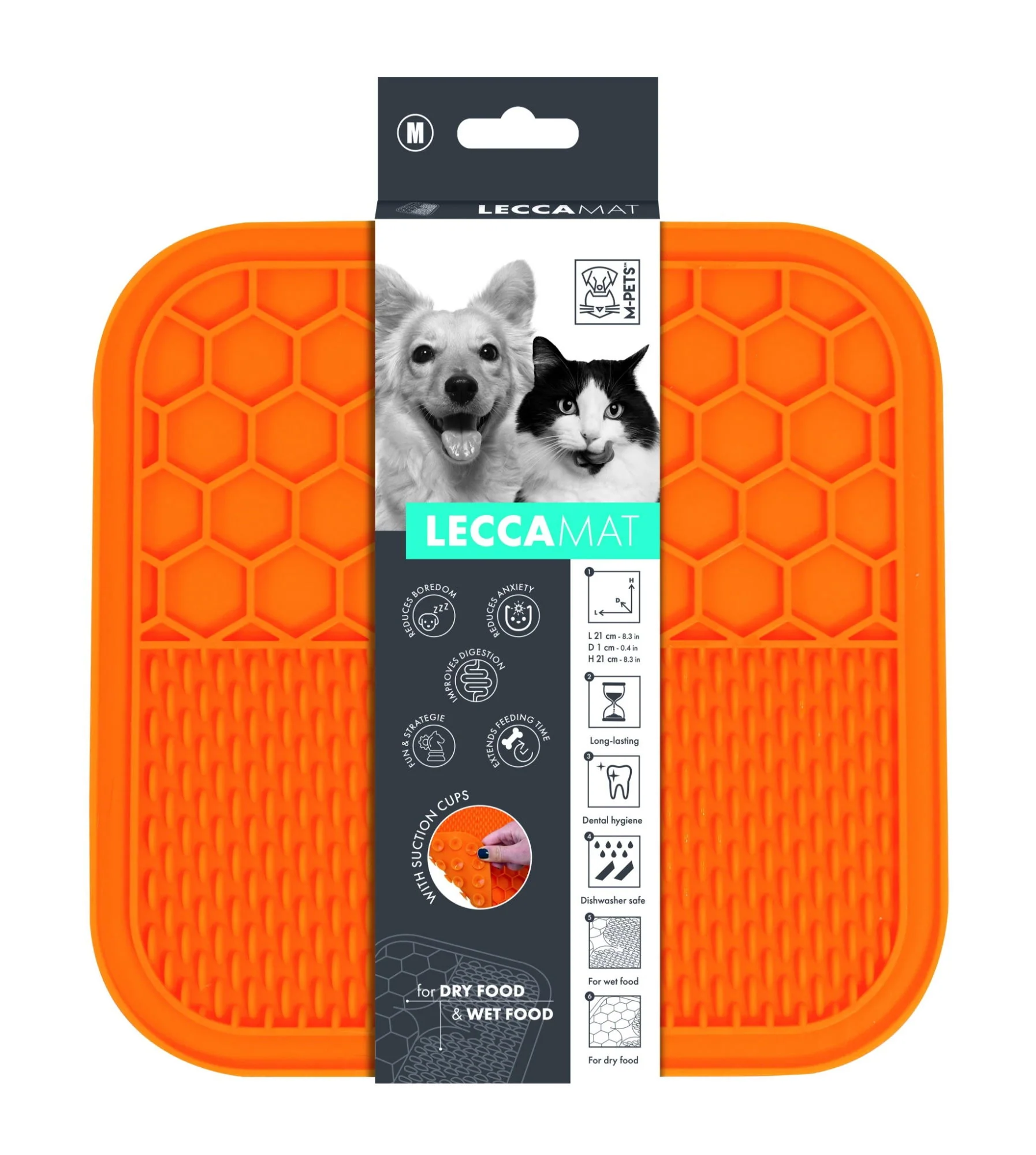 M-PETS Lecca Mat Orange Medium