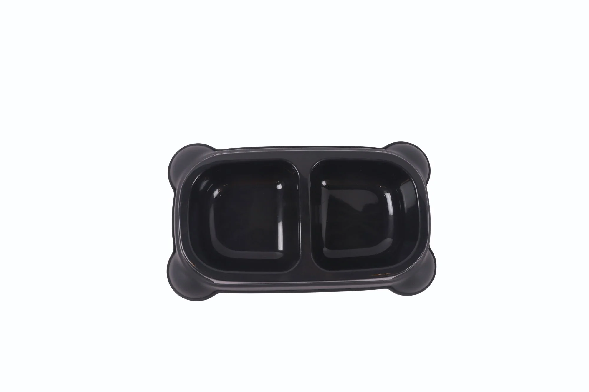 M-PETS Plastic Double Bowl - 2 X 400ml - Image 2