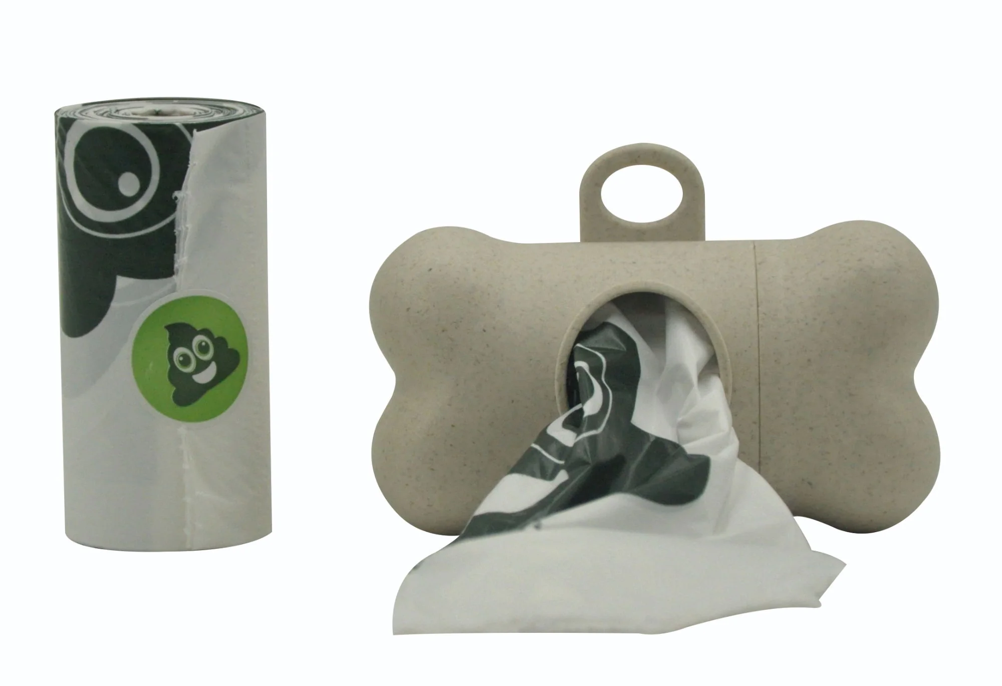 M-PETS Poo Bamboo Waste Bag Dispenser With Natural Vegetable - Image 3