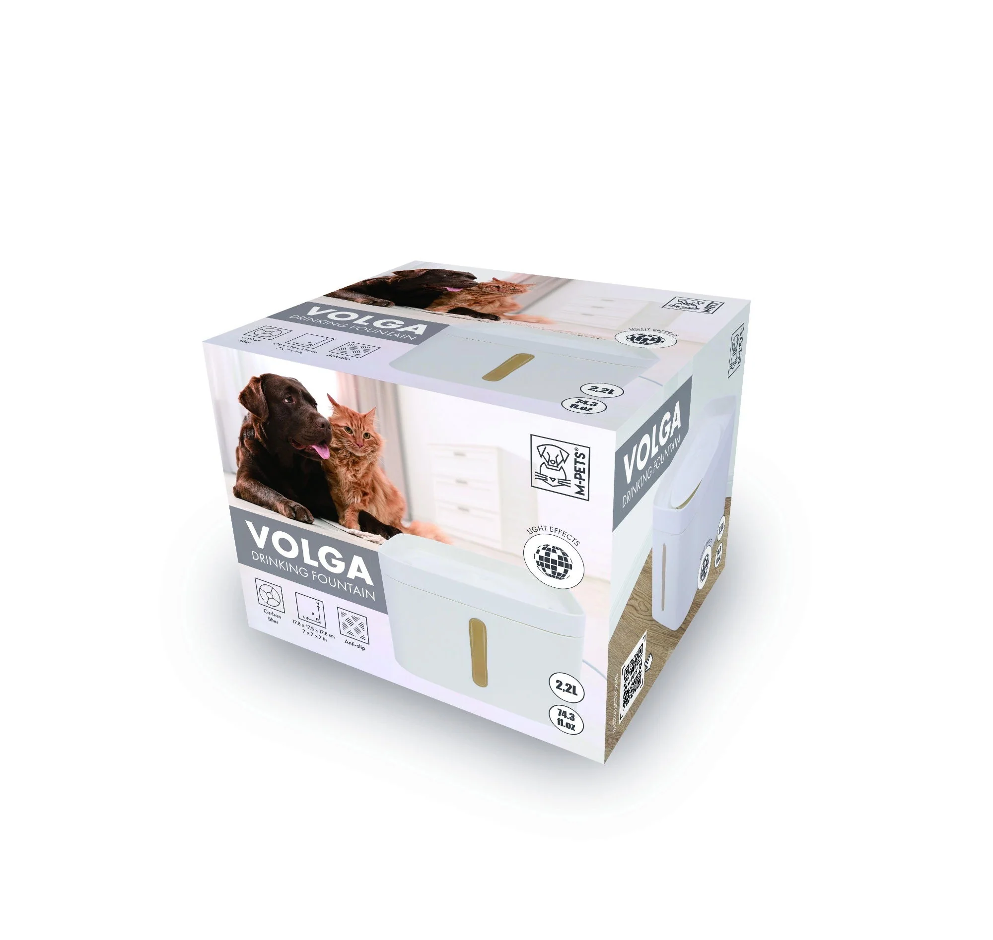 M-PETS Volga Drinking Fountain 2200ml - Image 3