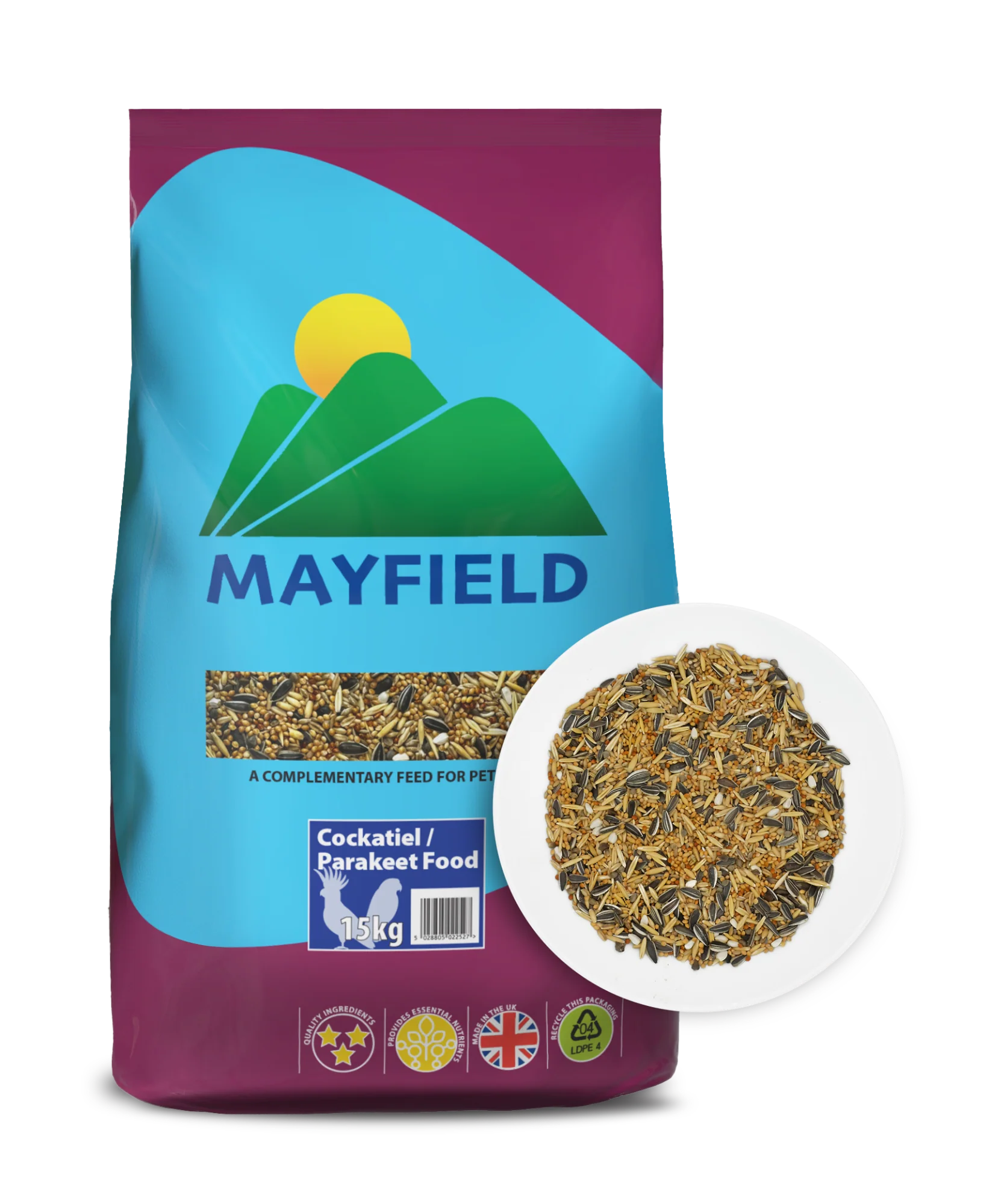 Mayfield Cockatiel/Parakeet 15kg