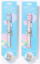 Me To You © Paw Print Collars Blue & Pink Large