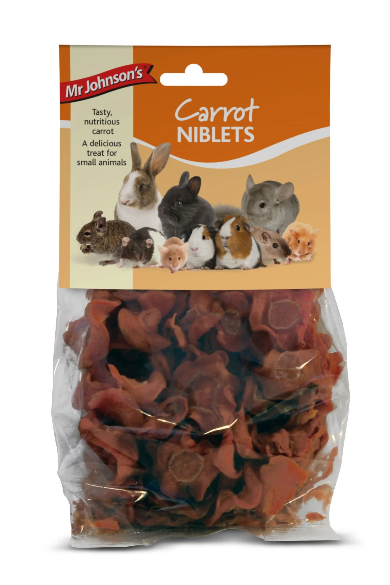 Mr Johnsons Small Animal Treat Carrot Niblets 80g