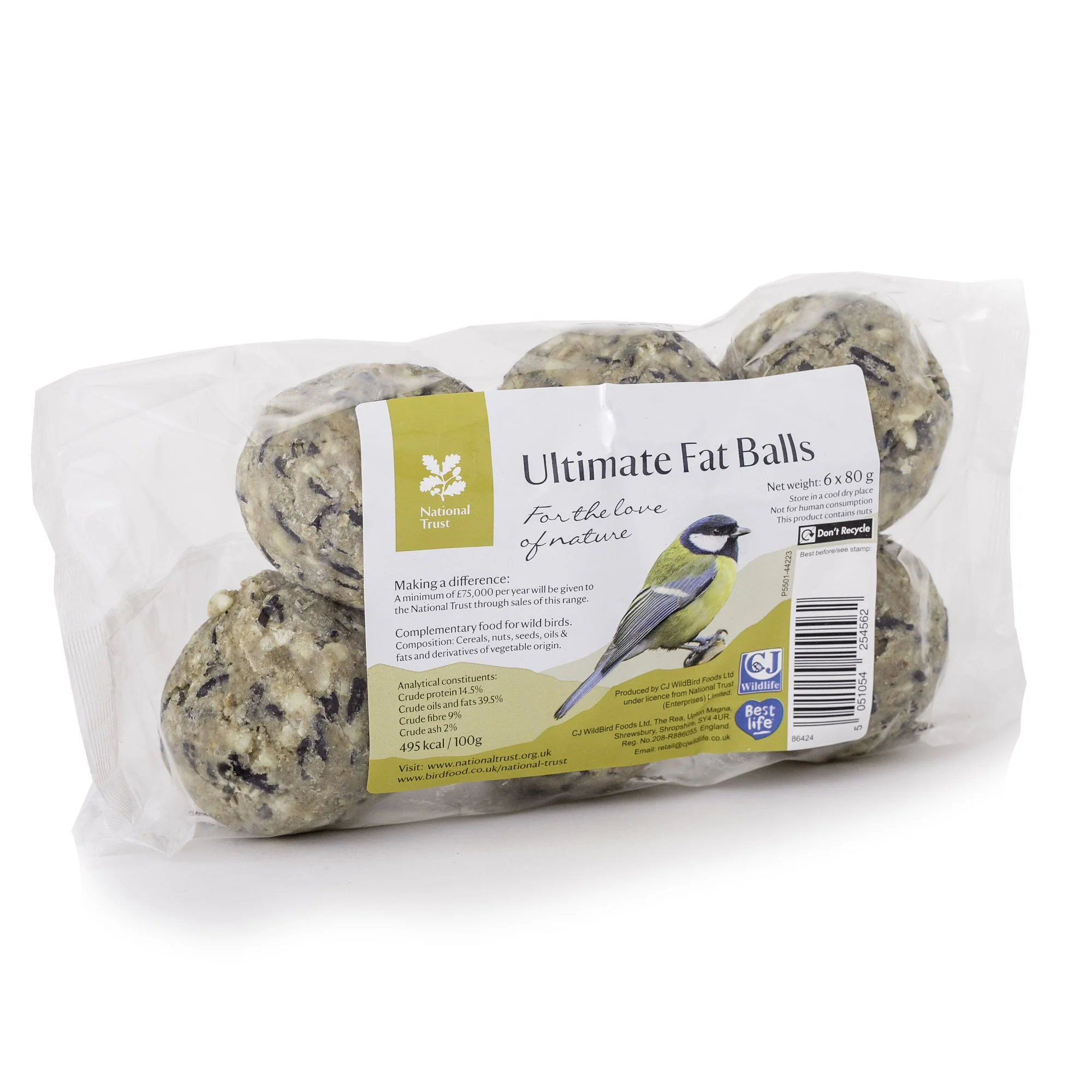 National Trust Ultimate Fat Balls 6 Pack