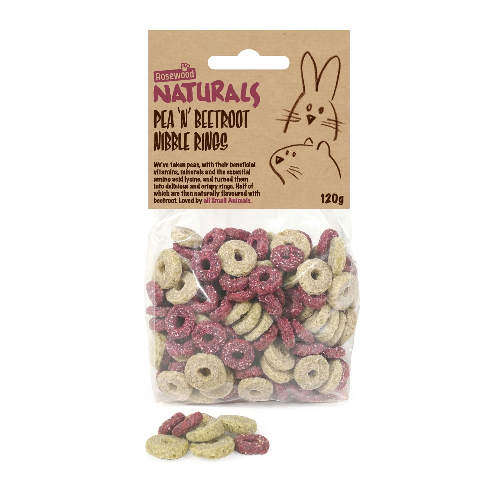 Naturals Pea ‘N’ Beetroot Nibble Rings 120g