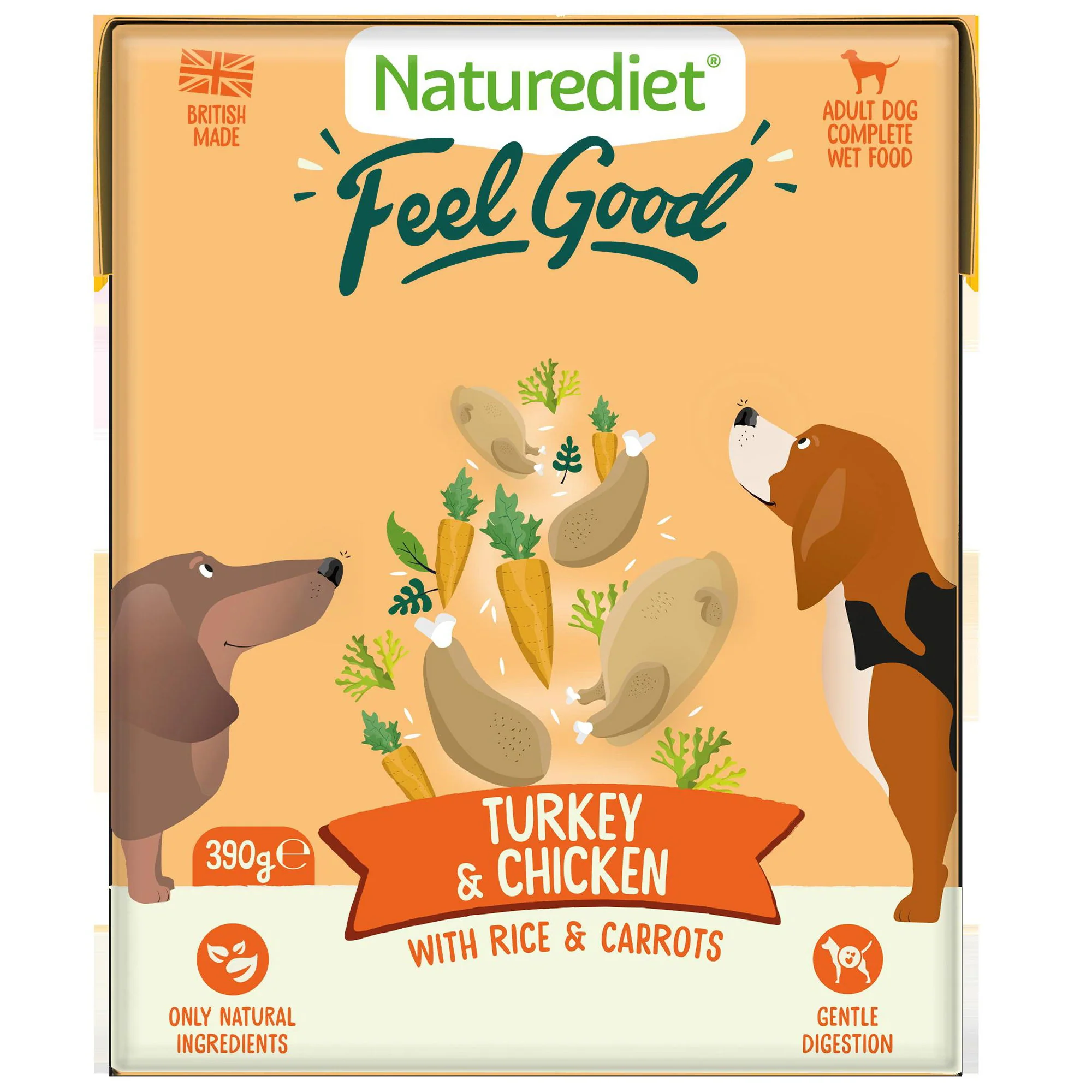 Naturediet Feel Good Turkey & Chicken 390g