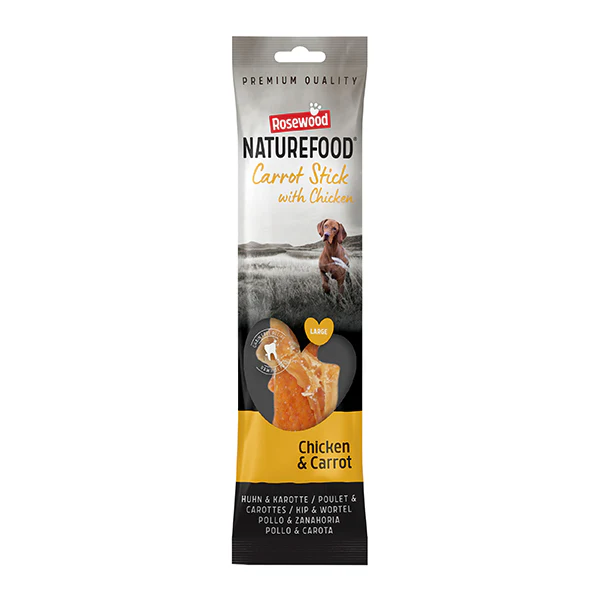Naturefood Giant Chicken Wrapped Carrot Stick 70g
