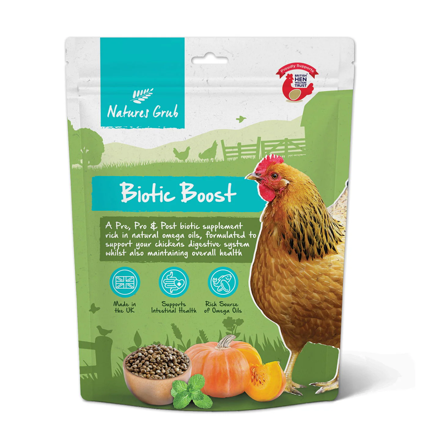 Natures Grub Biotic Boost 500g