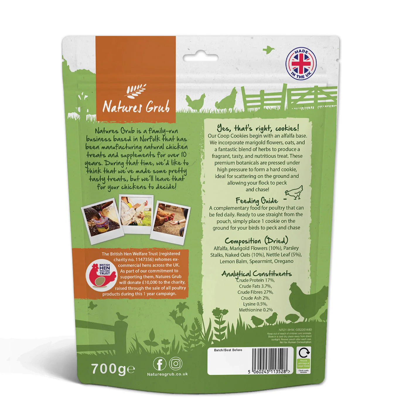 Natures Grub Coop Cookies 700g - Image 2