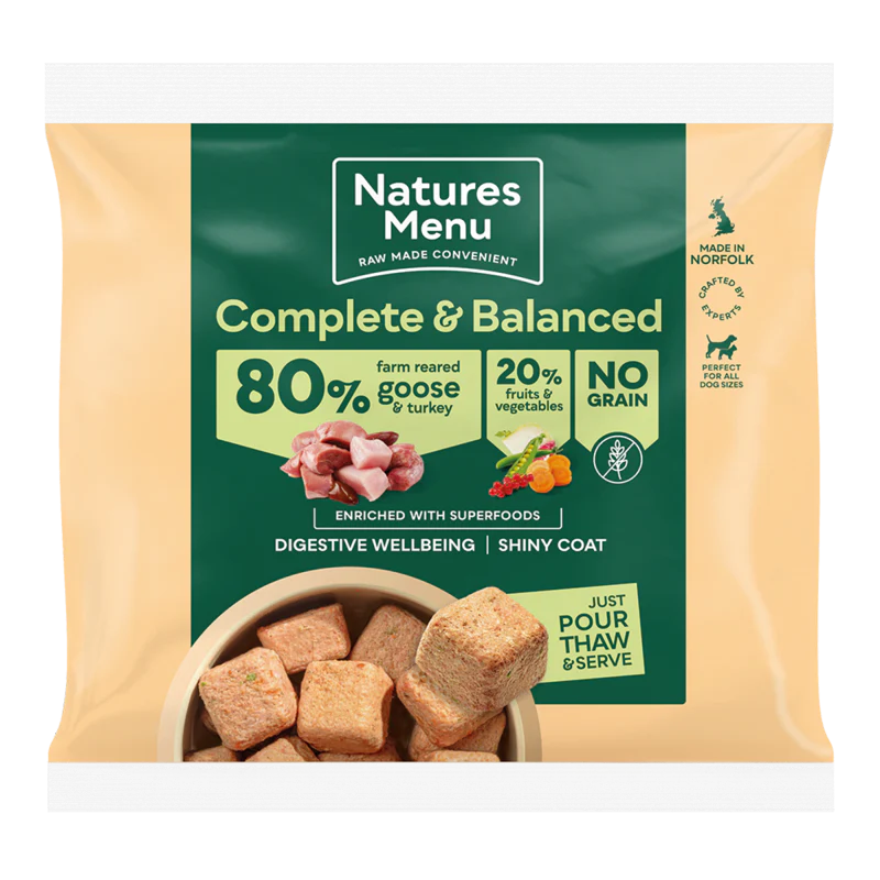 Natures Menu 80/20 Complete and Balanced Turkey & Goose 1kg