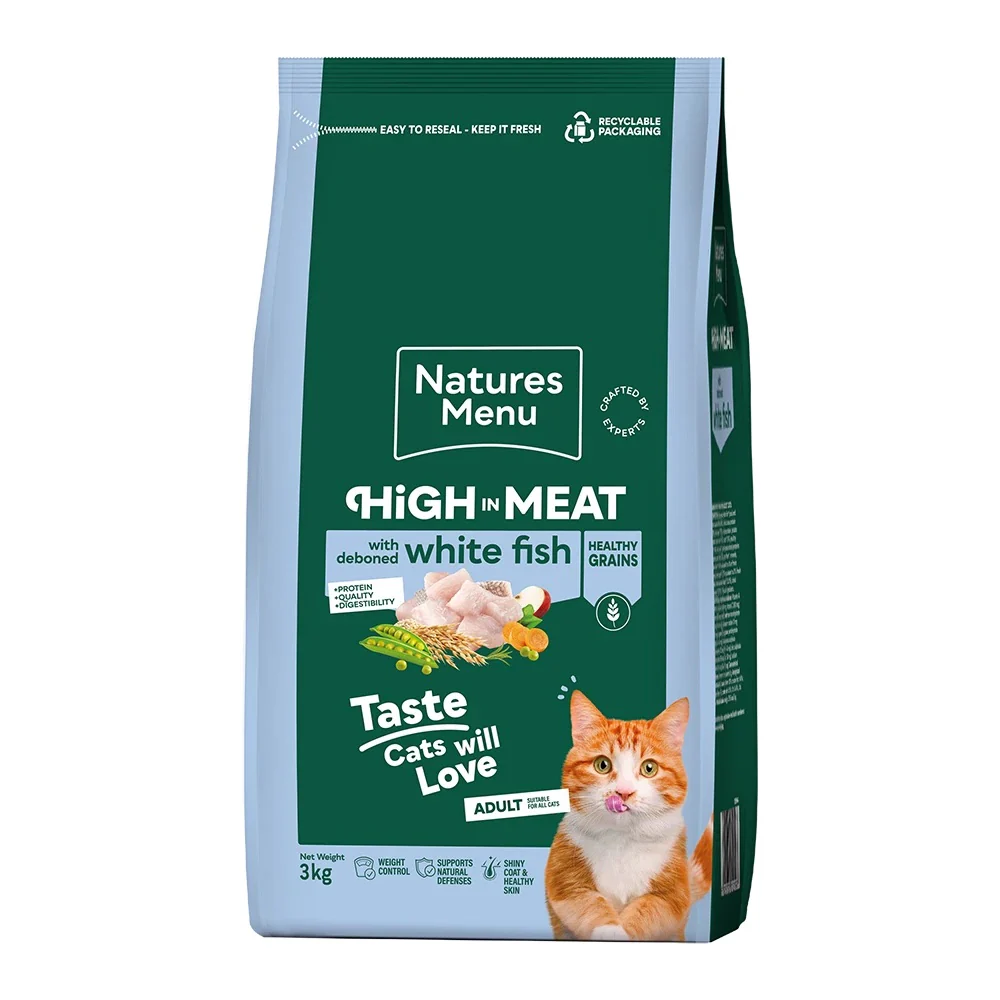 Natures Menu Adult White Fish Dry Cat 3kg