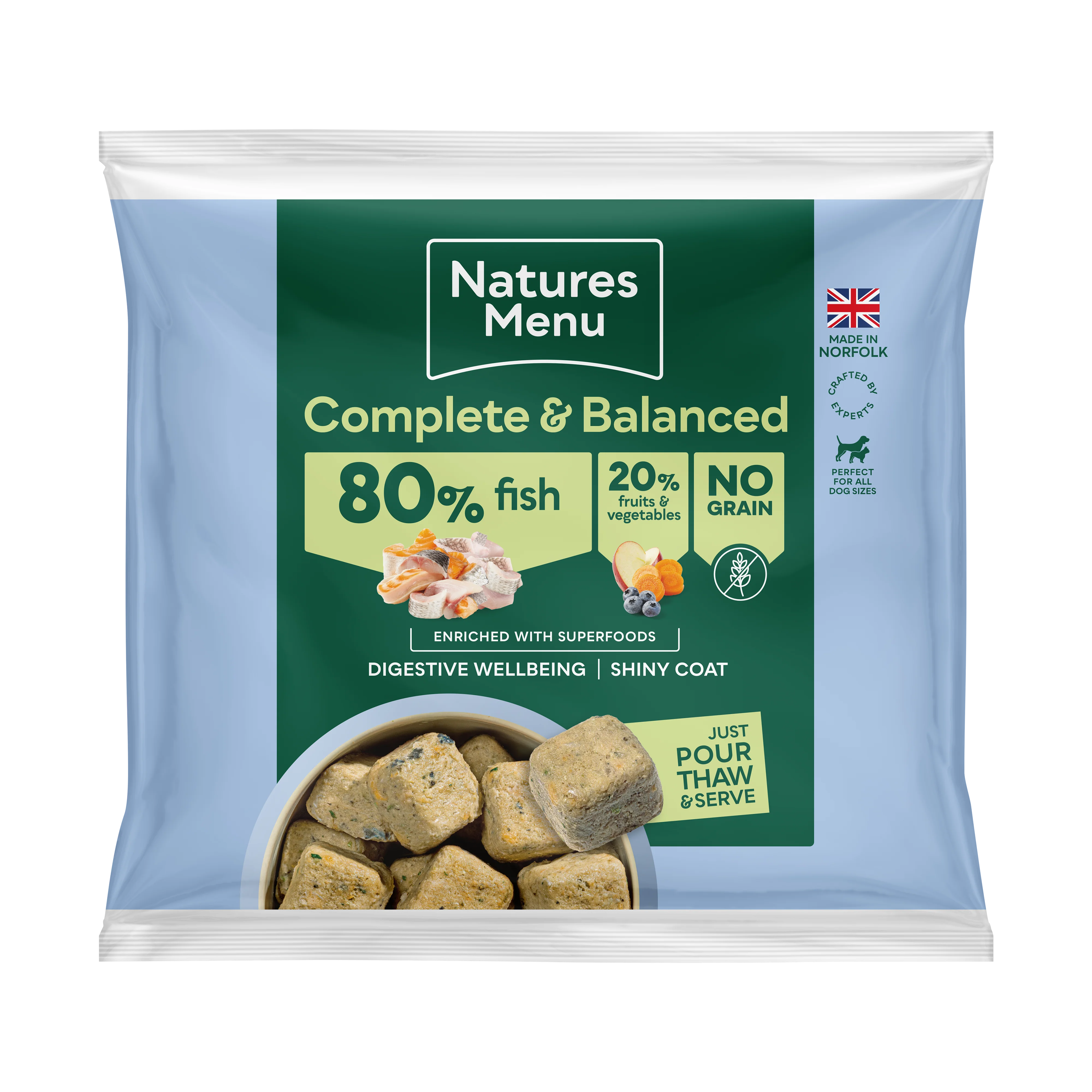 Natures Menu Complete & Balanced 80/20 Fish 1kg