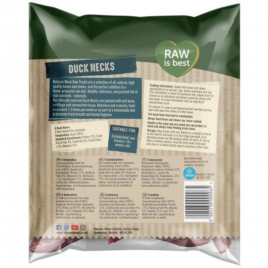 Natures Menu Dog Raw Frozen Chews Duck Necks 7pce - Image 2