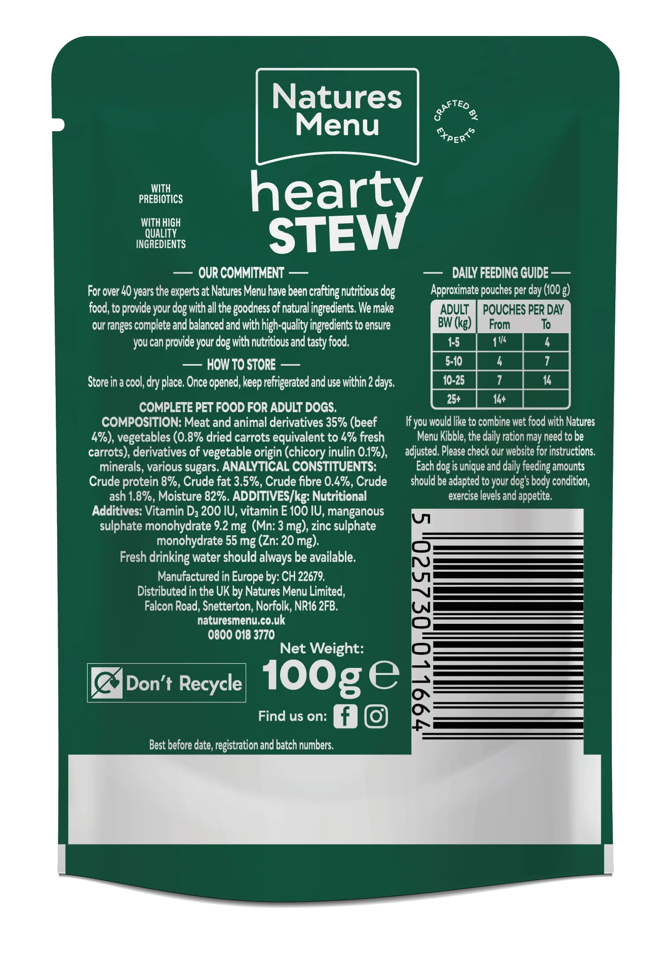 Natures Menu Pouch - Stews - Beef 8x100g - Image 2