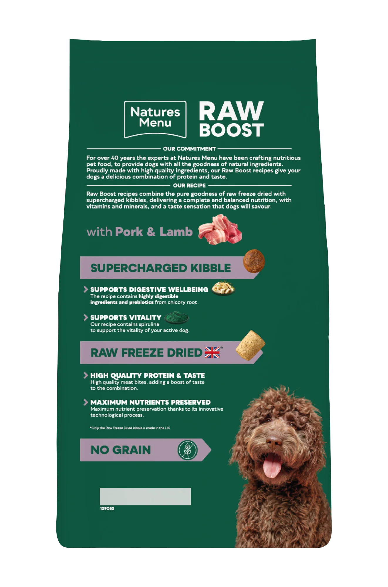 Natures Menu Raw Boost Pork & Lamb 3kg - Image 2