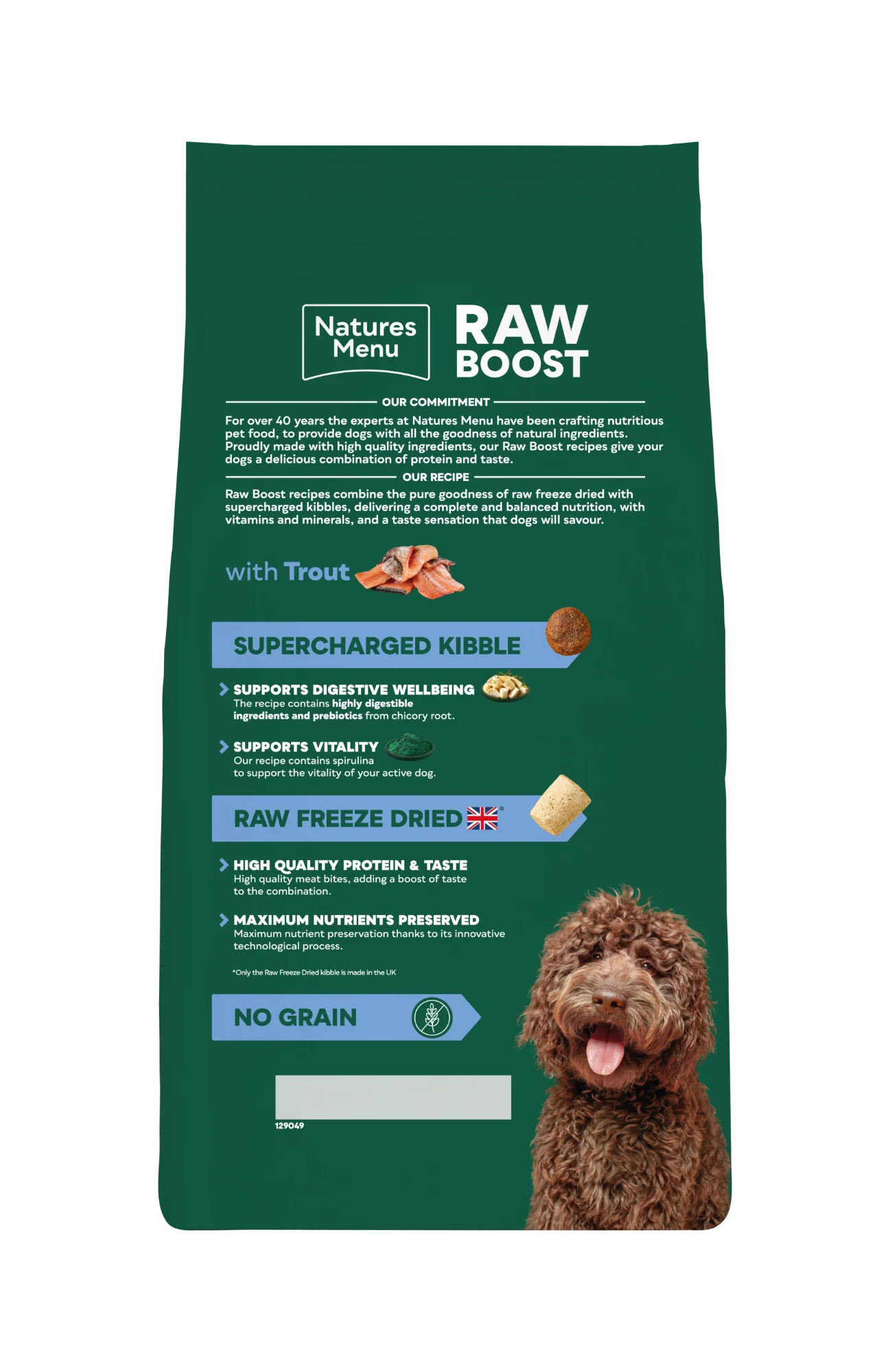 Natures Menu Raw Boost Trout & Fish 1.5kg - Image 2