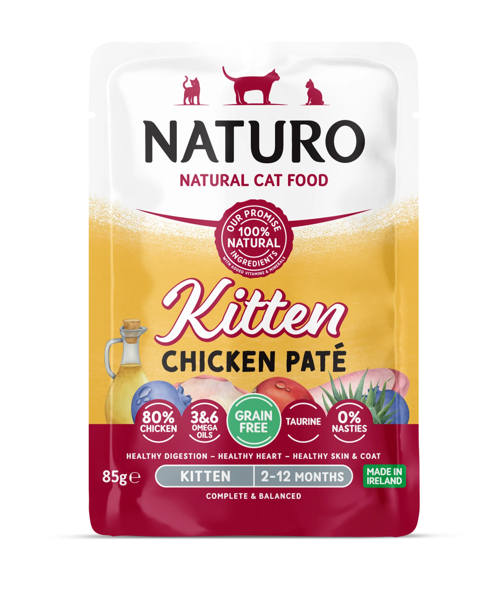 Naturo Kitten Chicken Paté Pouch 85g