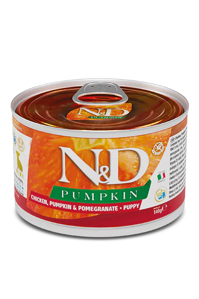 N&D Dog Chicken & Pumpkin & Pomegranate Puppy Mini 140g