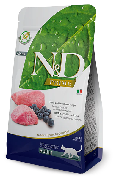 N&D Prime Cat Lamb & Blueberry Adult 300g