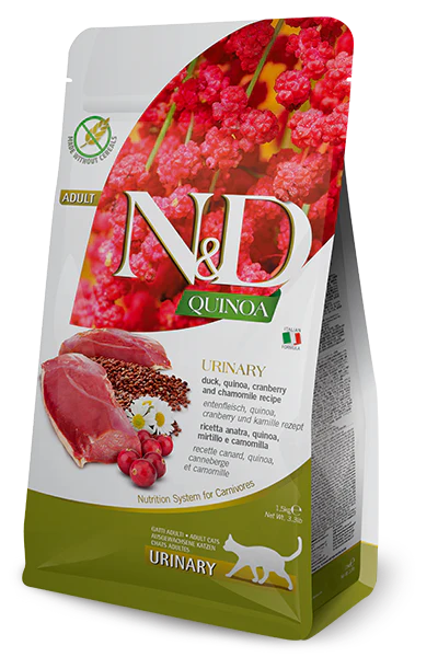 N&D Quinoa Cat Urinary. Duck & Cranberry Adult 300g