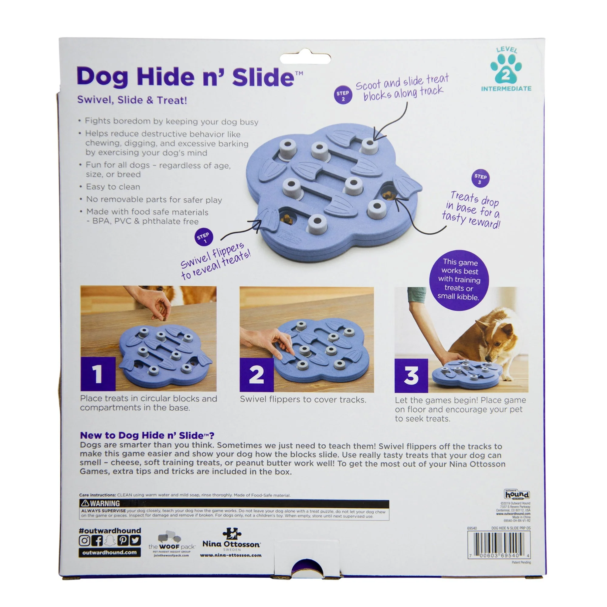 Nina Ottosson Dog Hide N Slide Purple - Image 2