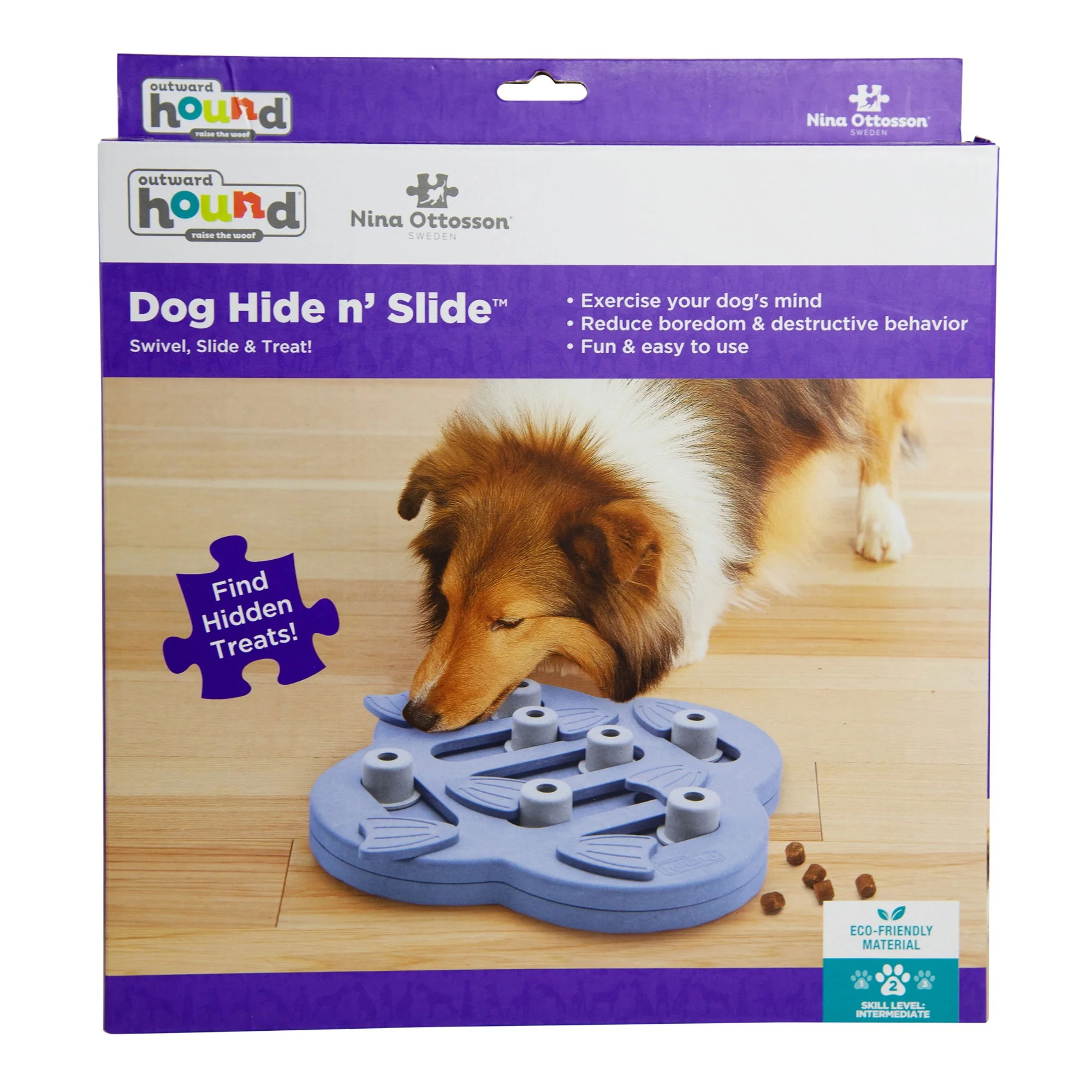 Nina Ottosson Dog Hide N Slide Purple - Image 3