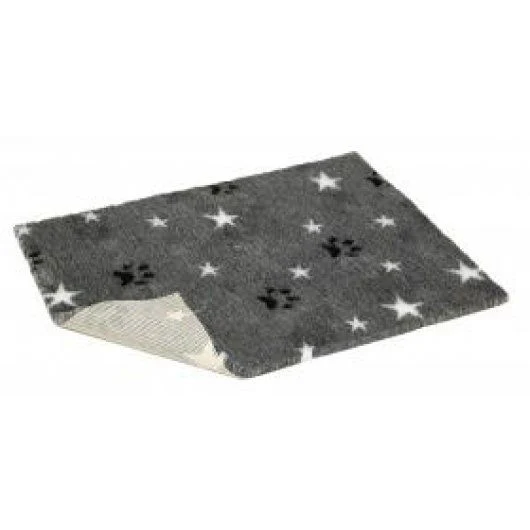 Non-slip Vetbed Mottled Grey Stars & Paws Half Roll 10mtr
