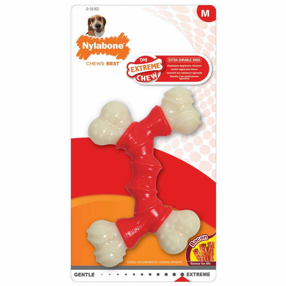 Nylabone Extreme Chew Double Action Bacon Medium