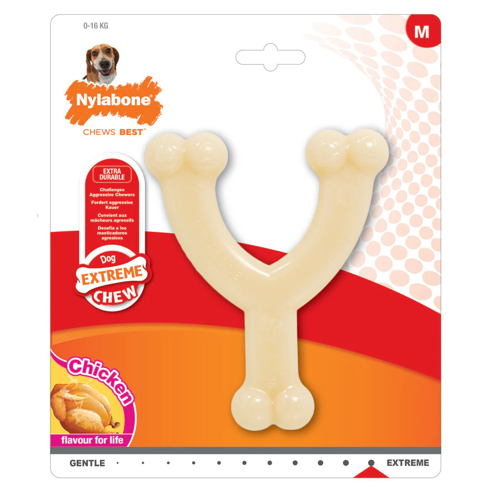 Nylabone Extreme Chew Wishbone Chicken Medium