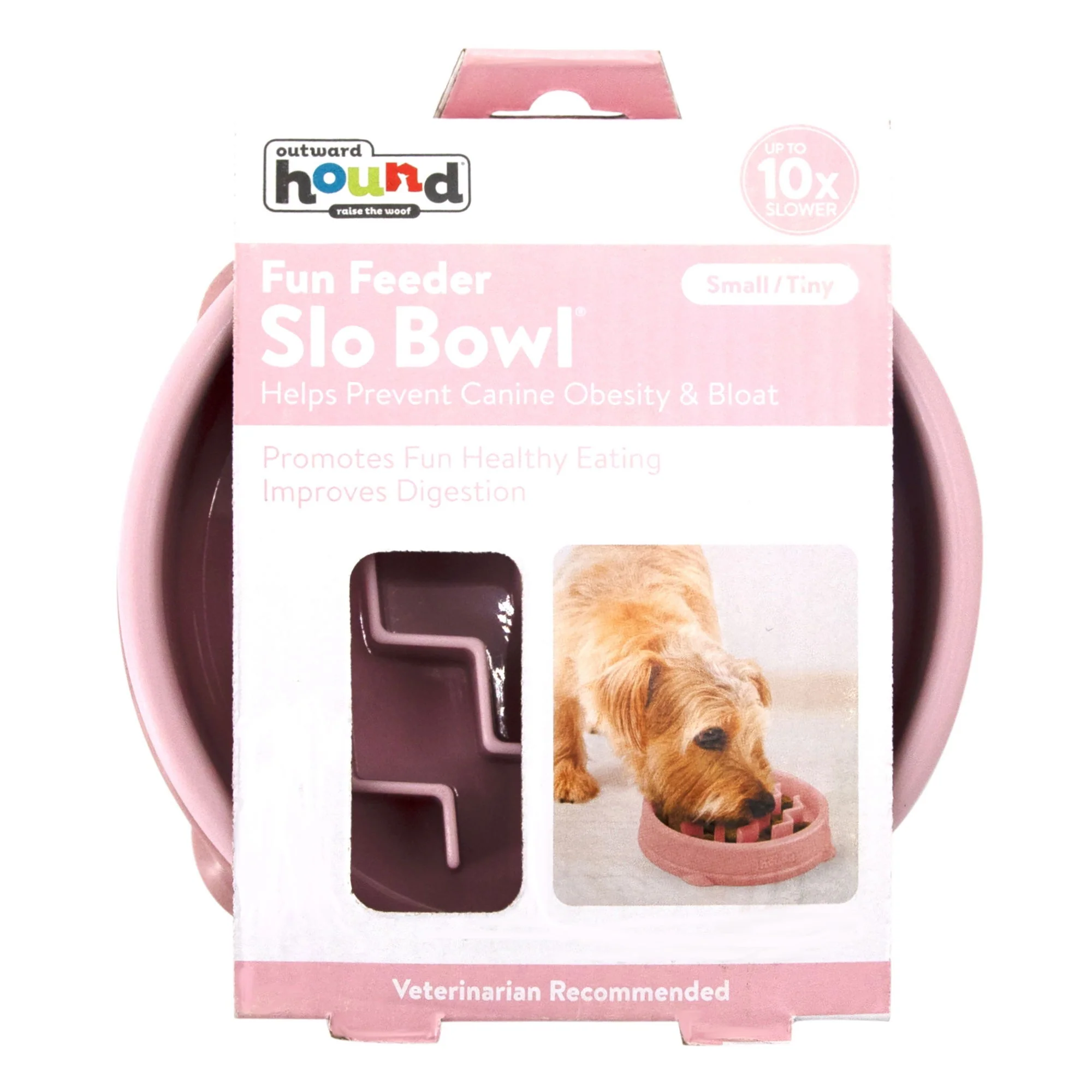 Outward Hound Fun Feeder Wave Pink Sml - Image 5