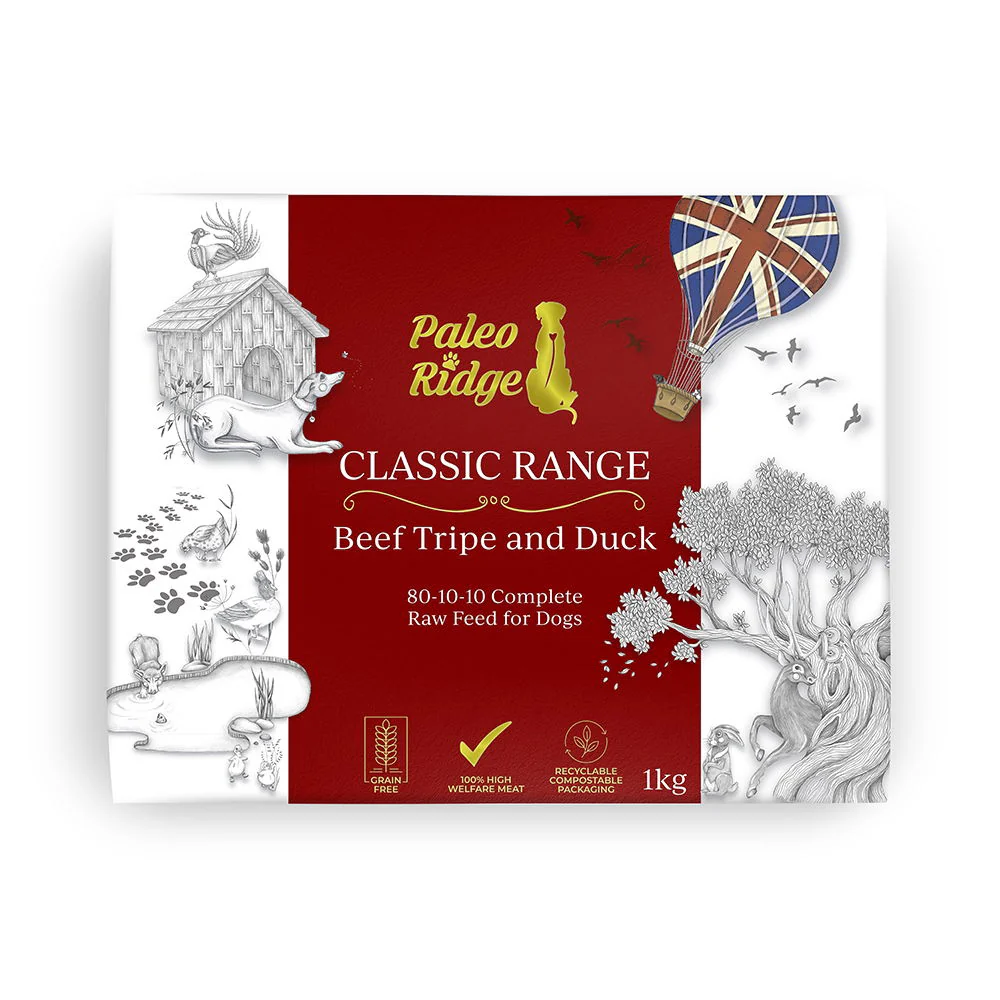 Paleo Ridge Classic Beef Tripe and Duck 1kg