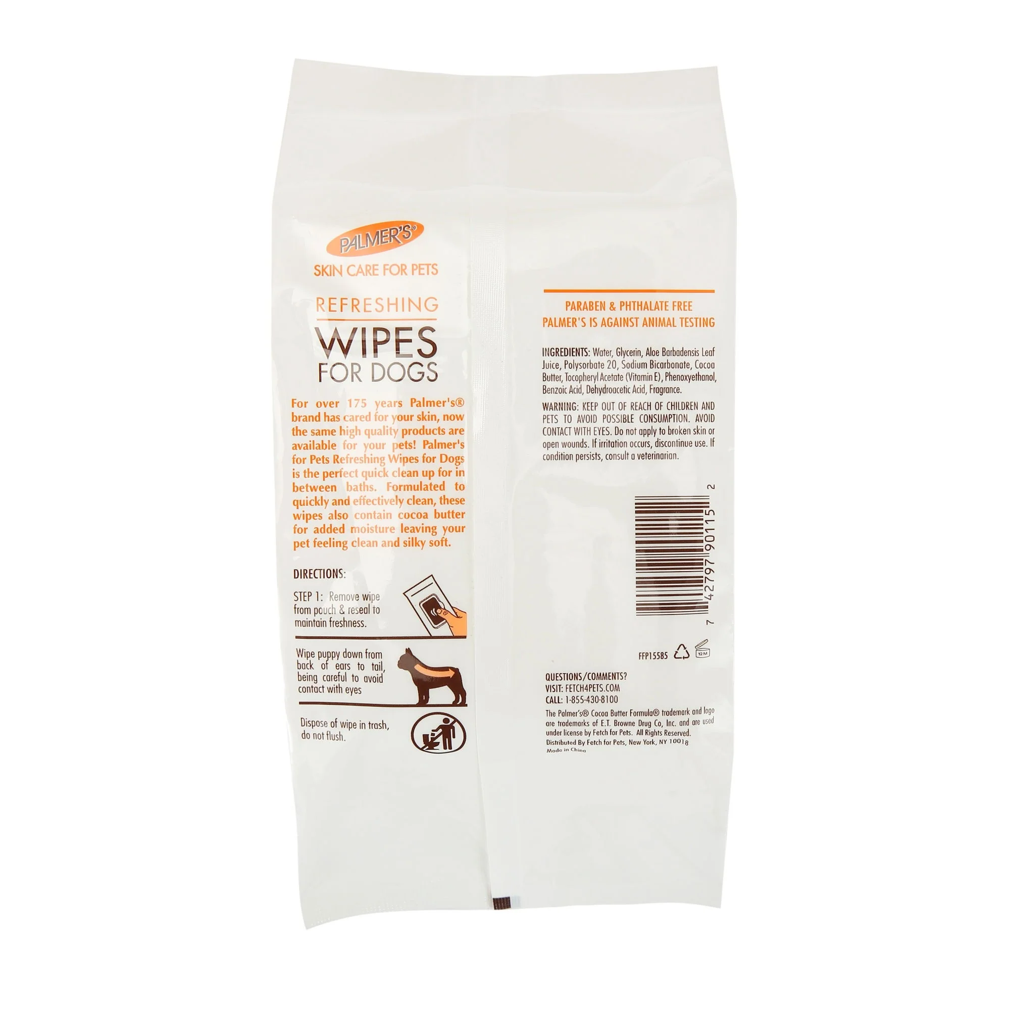 Palmer's For Pets Dog Wipes With Cocoa Butter 100ct - Image 2