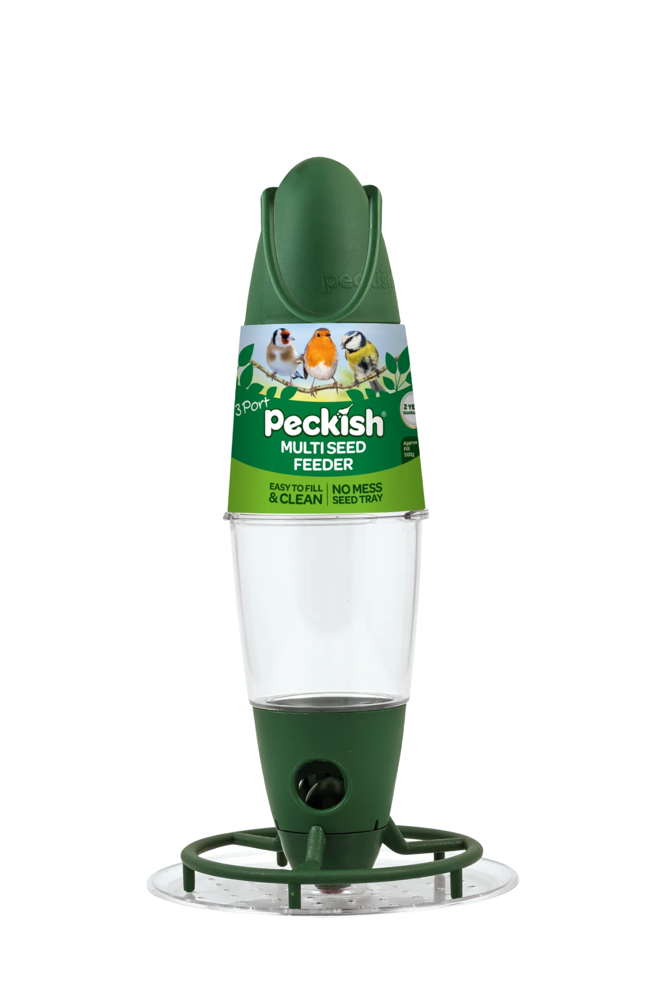 Peckish 3 Port Multi Seed Feeder (Wider Base)