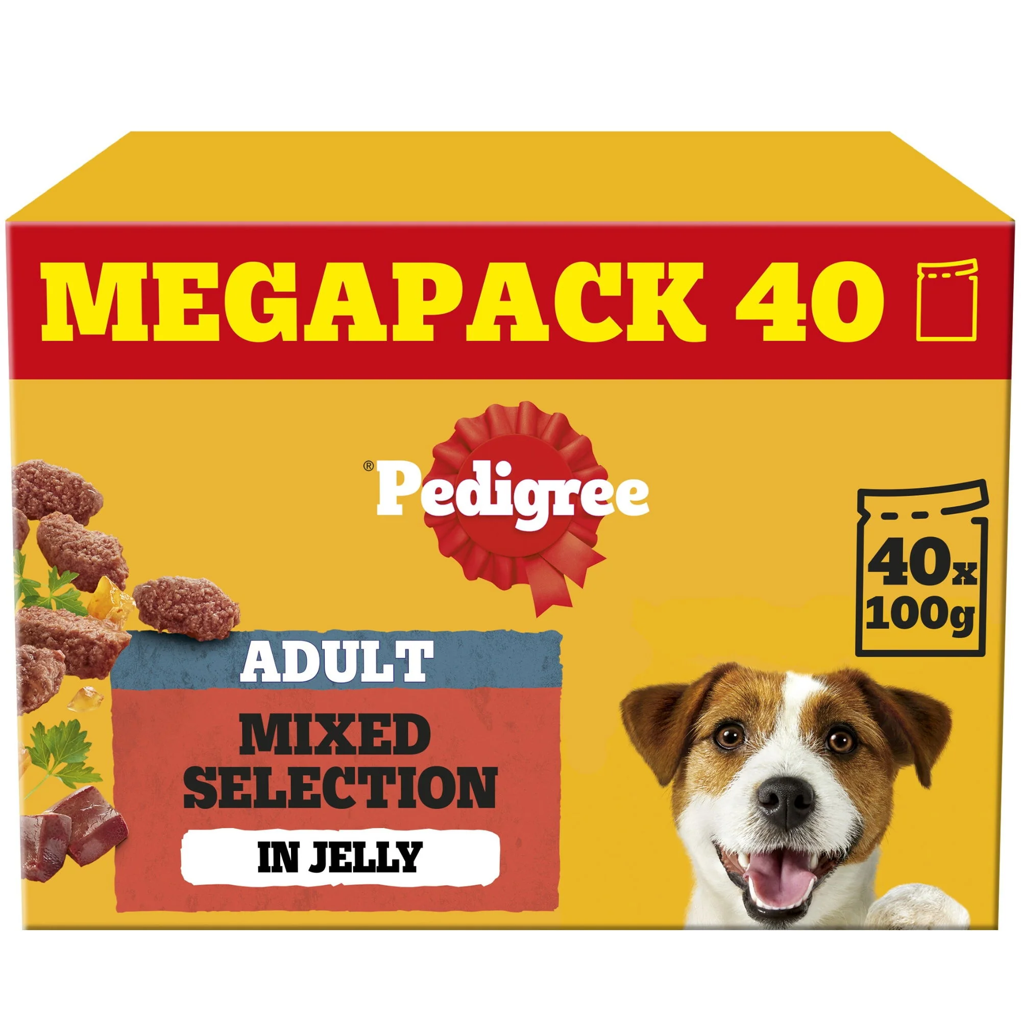 PEDIGREE Adult Dog Pouches Mixed Selection in Jelly 40x100g Mega Pack - Image 2