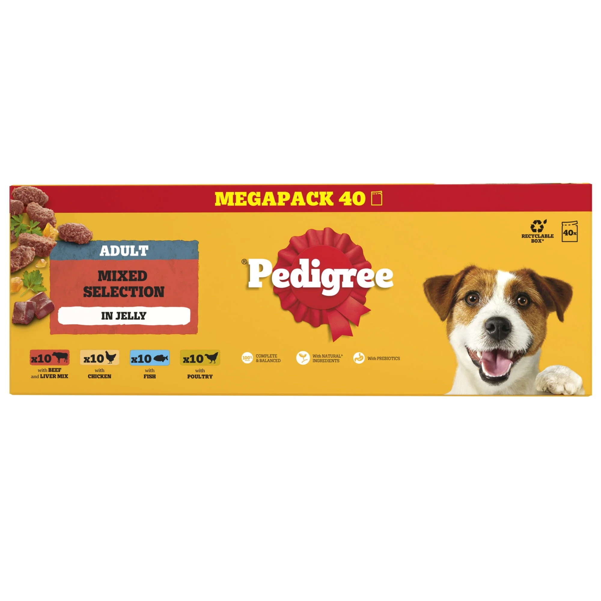 PEDIGREE Adult Dog Pouches Mixed Selection in Jelly 40x100g Mega Pack - Image 3