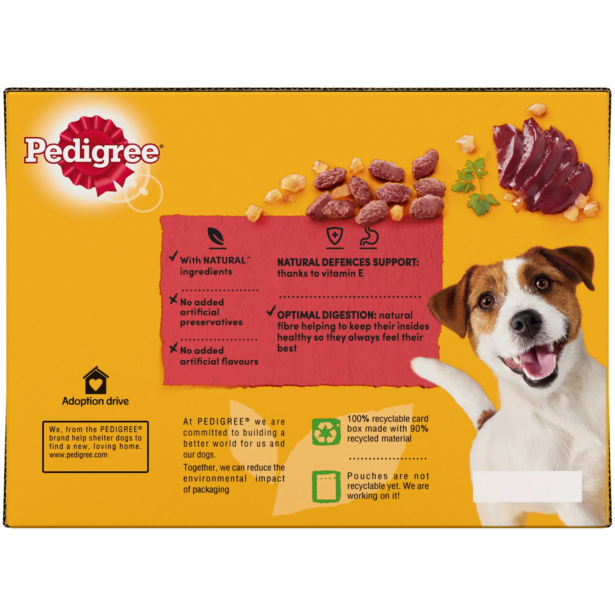 PEDIGREE Adult Wet Dog Food Pouch Mixed in Jelly 12 x 100g - Image 3