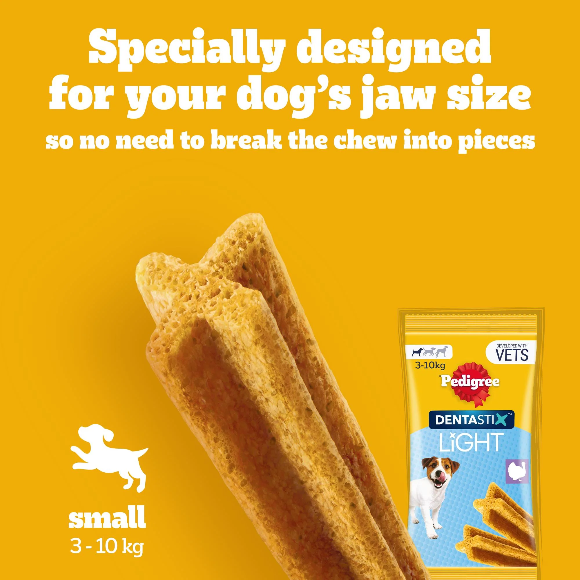 PEDIGREE DentaStix Light Daily Dental Chews Small Dog 7 Sticks - Image 3