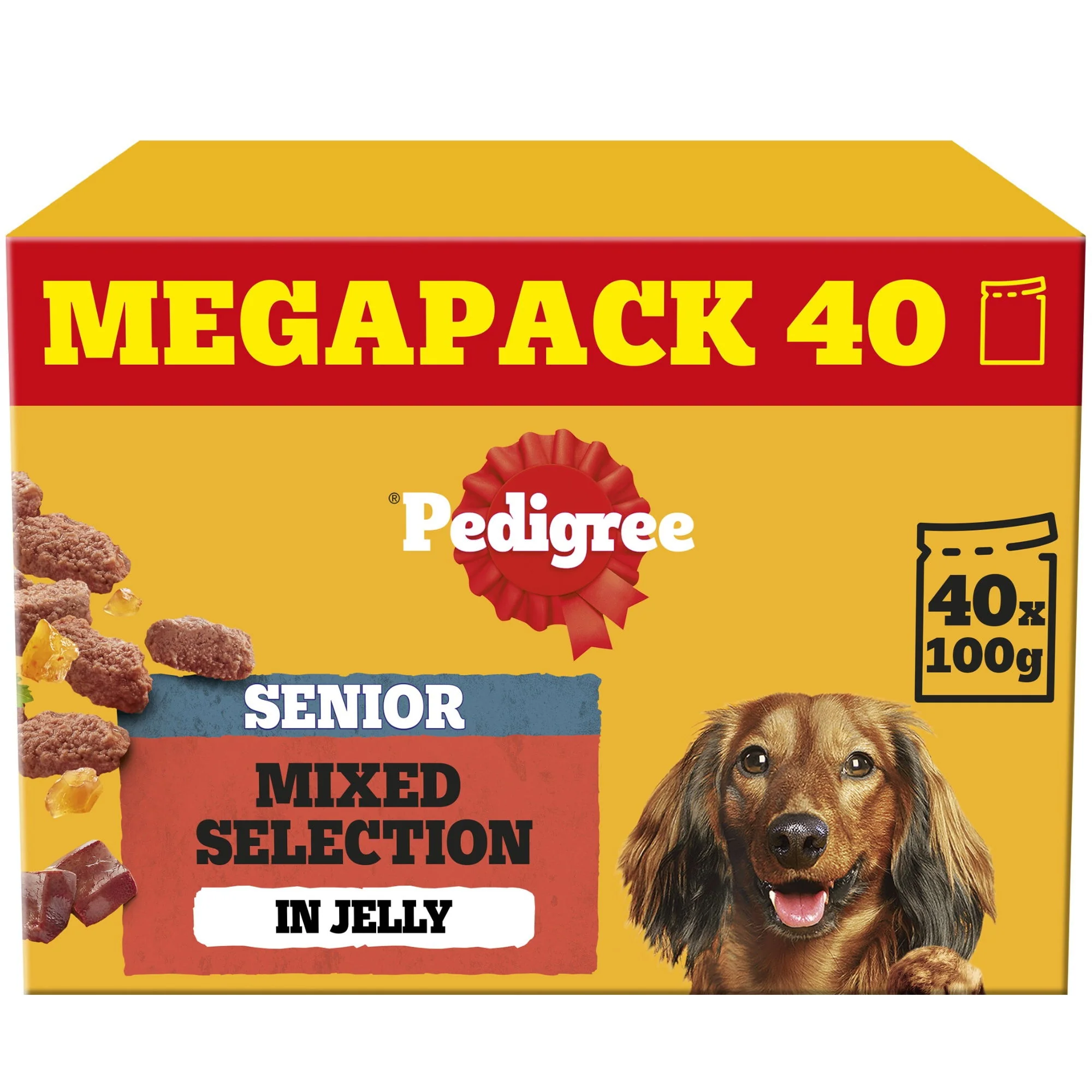 PEDIGREE Senior Dog Pouches Mixed Selection in Jelly 40x100g - Image 3