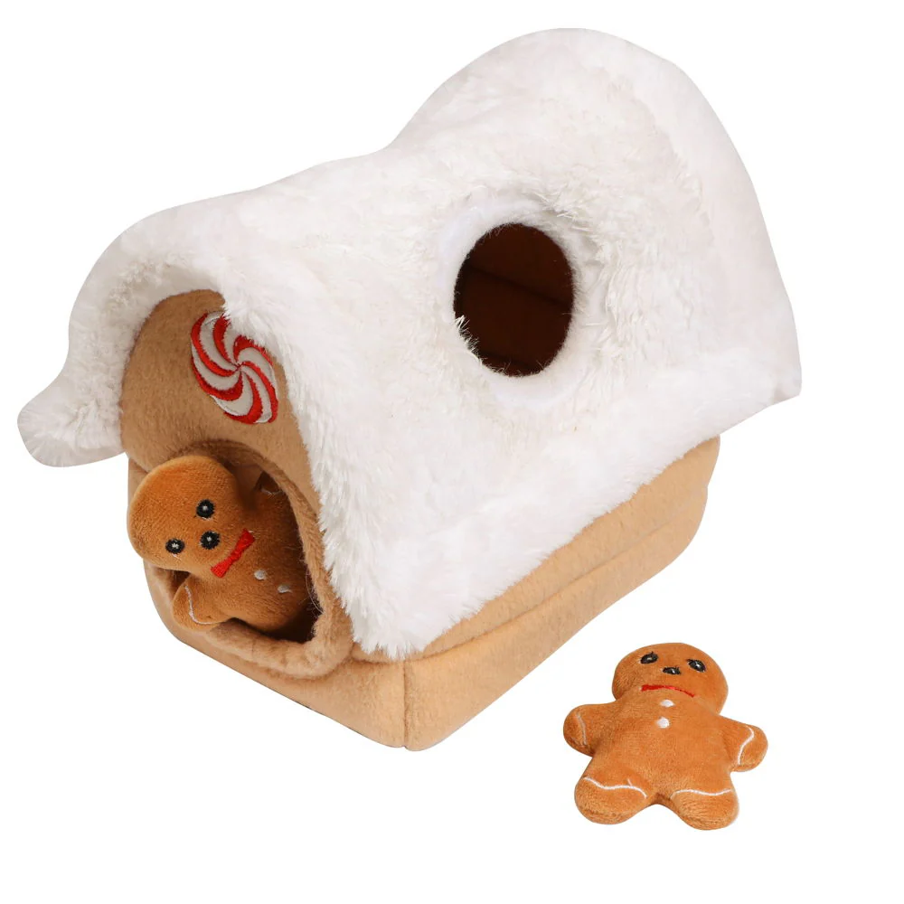 Pet Brands Festivegingerbread House Hide And Seek Toy