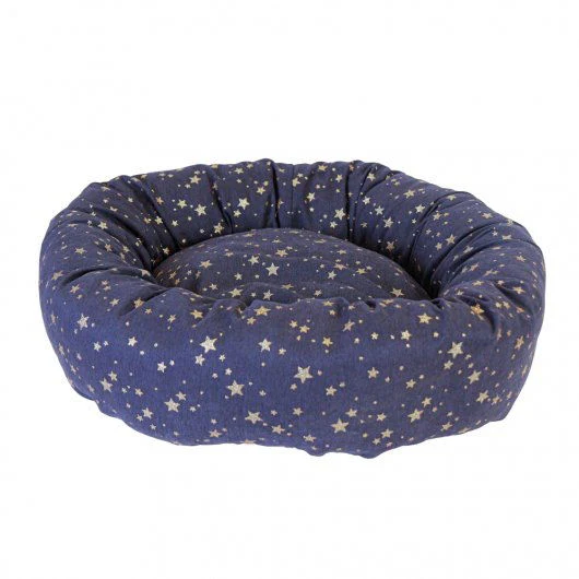 Pet Brands Starry Nights Donut Bed - Navy