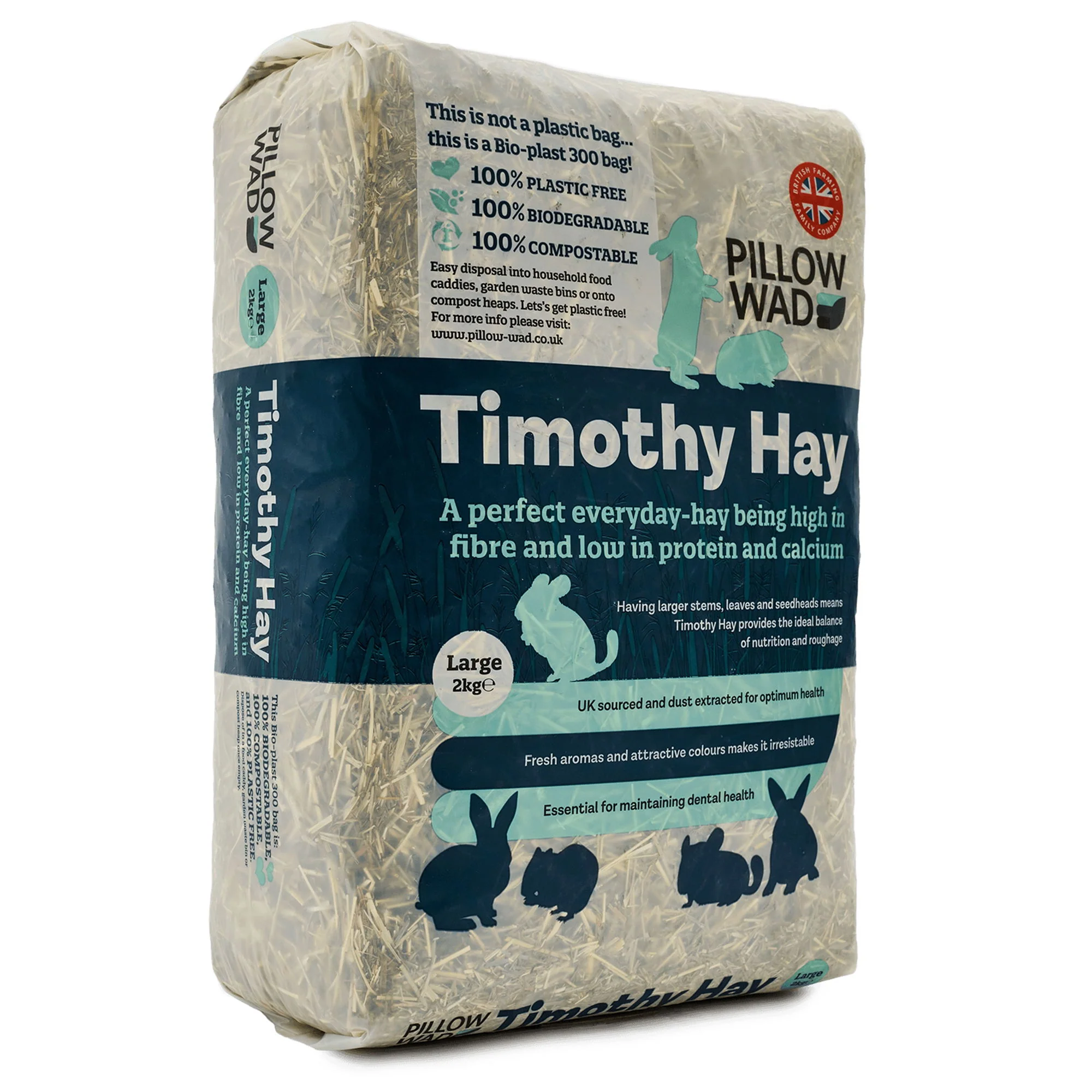 Pillow Wad Large Bio Timothy Hay 2kg - Image 3