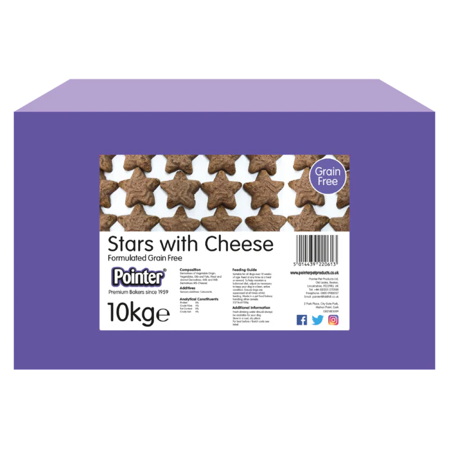 Pointer Grain Free Stars with Cheese 10kg