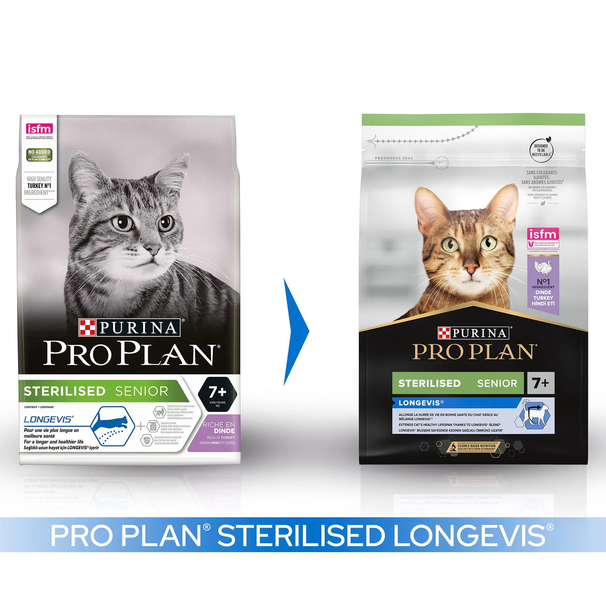 PRO PLAN Cat Optirenal Delicate Turkey & Rice 3kg Longevis Sterilised 7+ Senior Dry Cat Food Turkey - Image 3