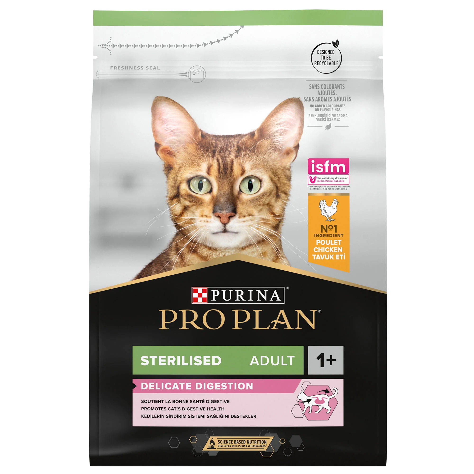 PRO PLAN Cat Optirenal Delicate Chicken & Rice 3kg Optidigest Sterilised Adult Dry Cat Food 3kg - Image 6